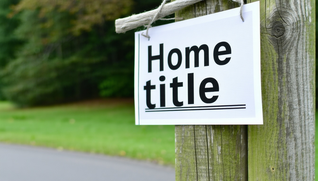 Digital protection for your home title